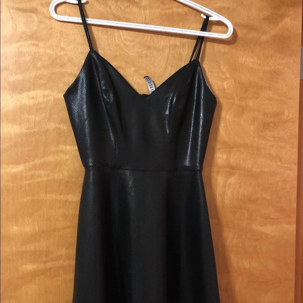 Design Lab Faux Leather Dress